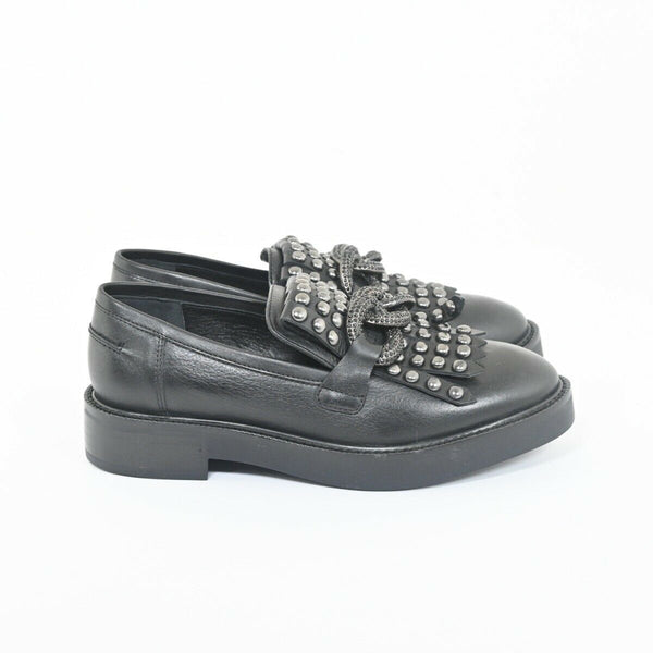 Mocassino Donna con borchie Nero EMANUELLE VEE- Francavilla Moda